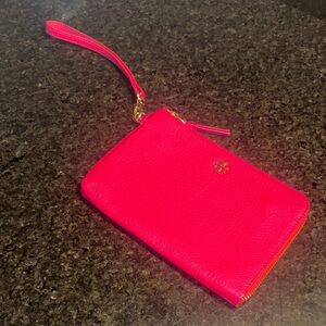 Tory Burch Pink Wristlet Clutch